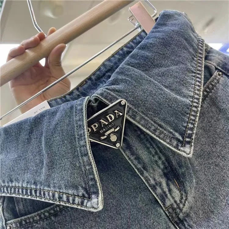 Fashion High Waist Denim Mini Skirt Women's 2023 Summer New Fashion Button Zipper Slim Fit Korean Street  Casual A-line Skirt