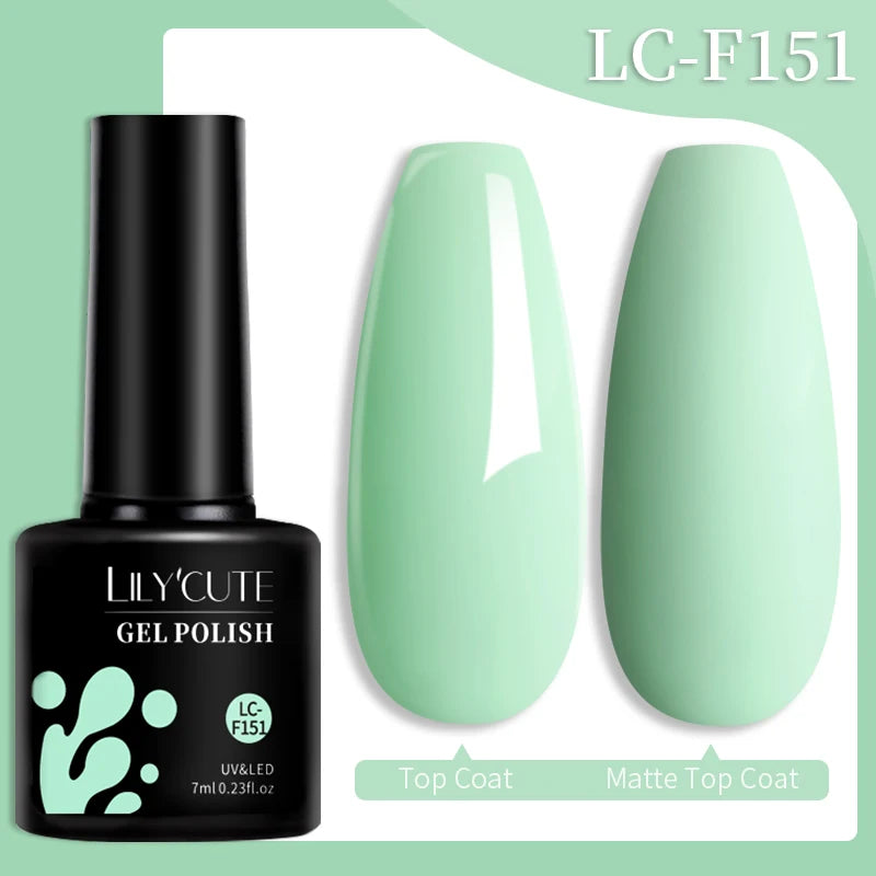 LILYCUTE Color Explosion – 184 Shades of Long-Lasting Gel Polish with Red Glitter Magic