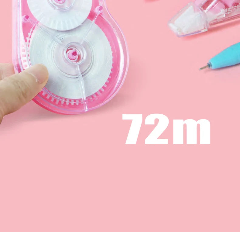 6-Pack Large Capacity Correction Tape – 2834.65 Inches Total, Affordable White Tape for Students & School Supplies