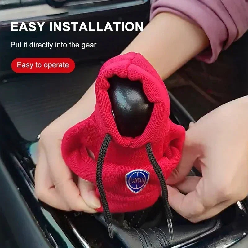 Gearshift Hoodie Car Gear Shift Knob Cover Sweatshirt Change Lever Cover For Lancia Delta Flavia Phedra Thema Thesis Voyager