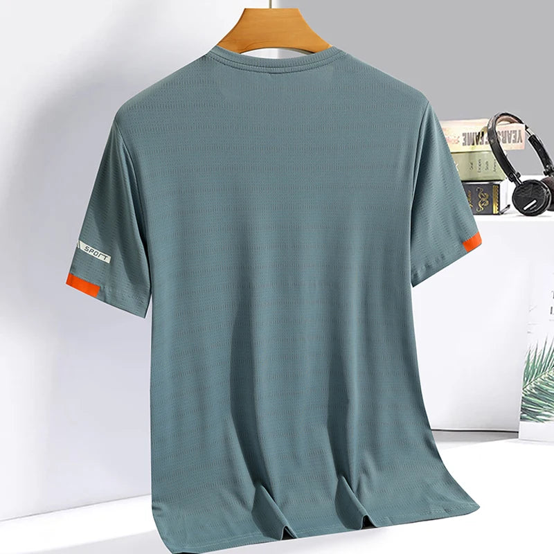Men’s Ice Silk T-Shirt – Cool, Comfy & Built to Move!