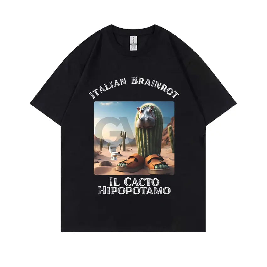 Italian Brainrot Funny Meme T-shirt Tralalero Tralala Tung Tung Tung Sahur Brr Brr Patapim Bombardiro Crocodilo Graphic T Shirts
