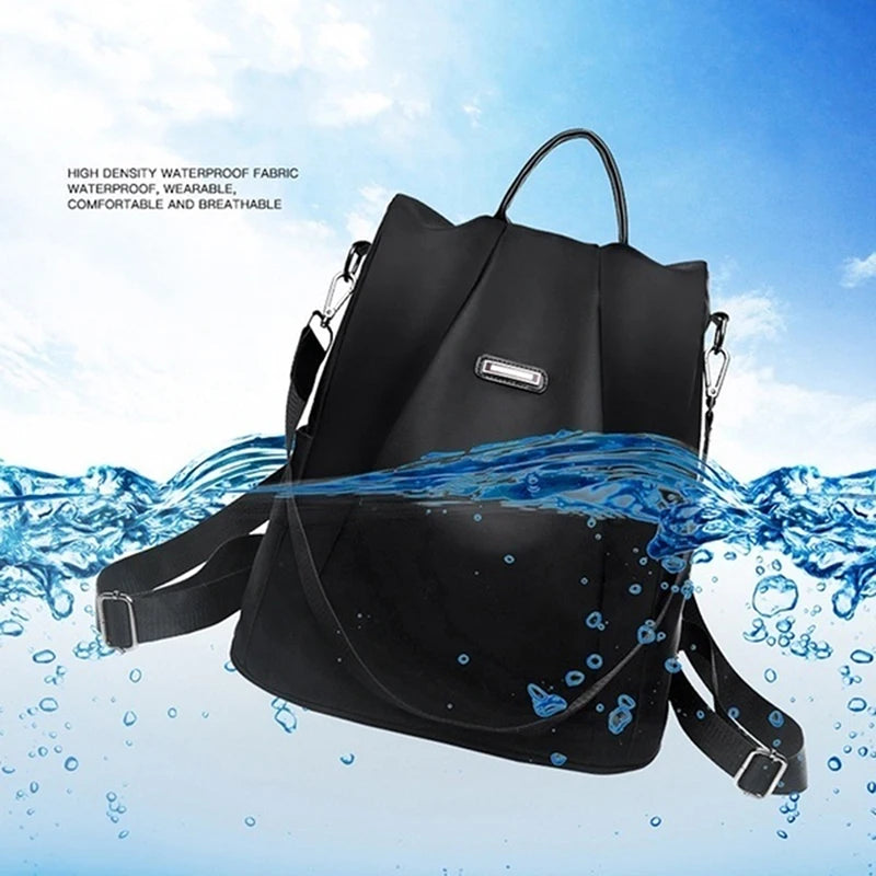 ModMode Convertible Backpack – Sleek Solid School Bag with Detachable Strap for Girls & Women on the Move