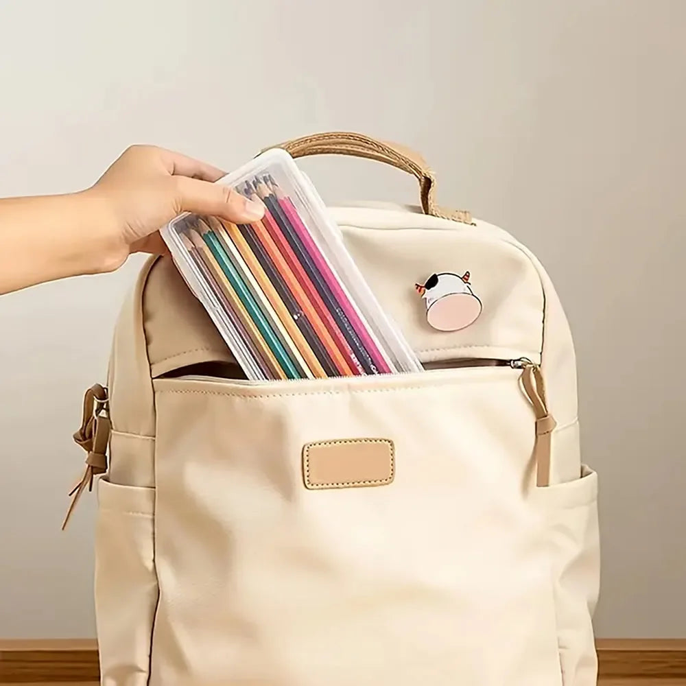 LOLEDE Kawaii Pencil Case – Aesthetic Multi-Compartment Stationery Organizer