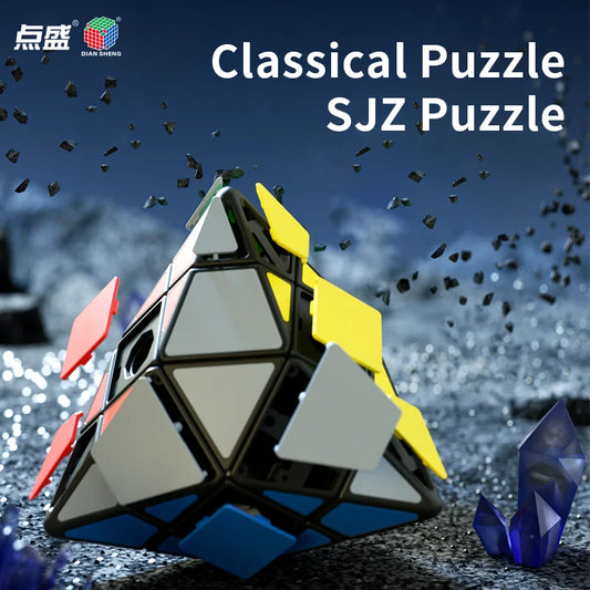 DianSheng 4-corner-only Colored tiles Inset design Magic Cube Education Toys Birthday Christmas Gifts For Kids Magico Cubo