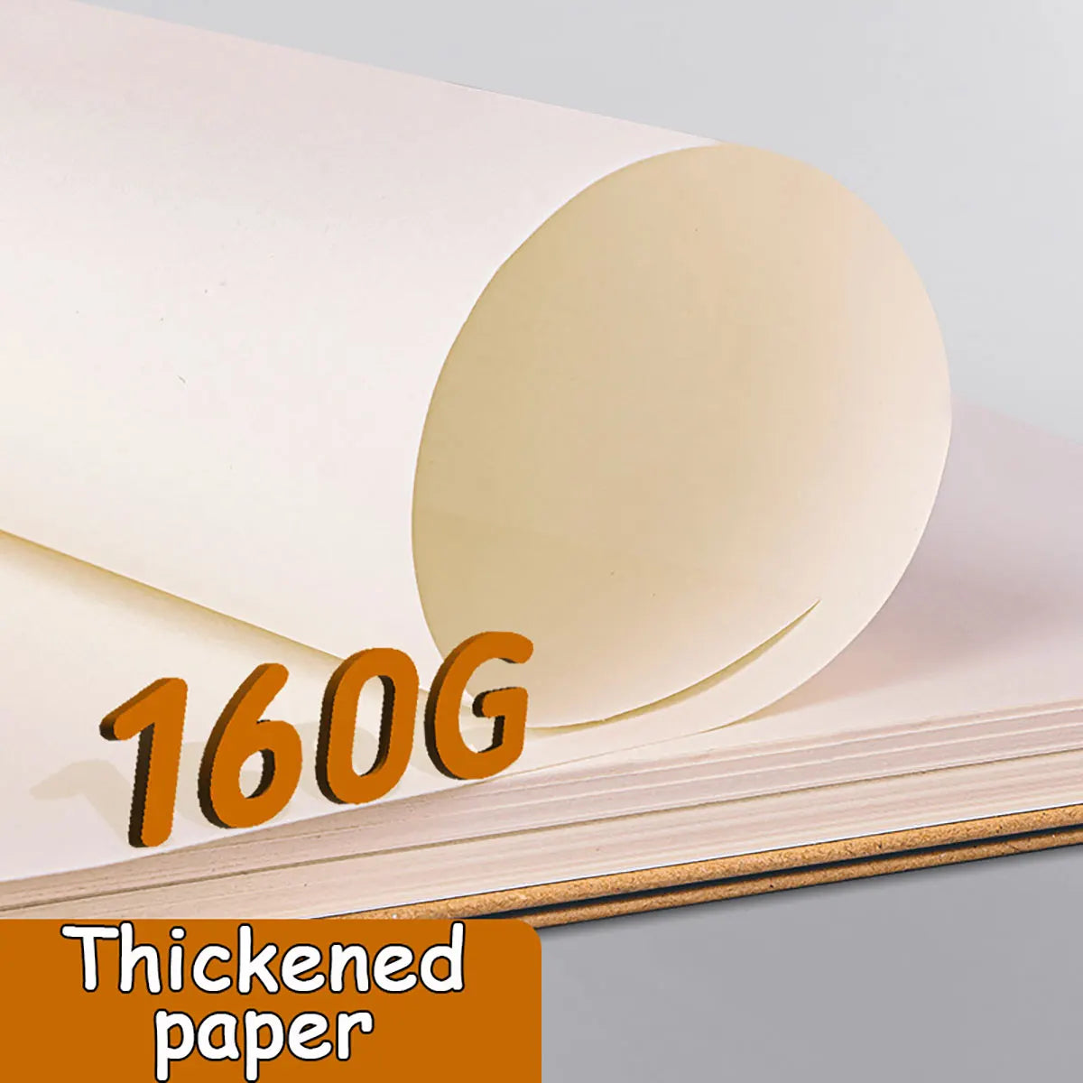 Art Sketchbook 160GSM Kraft Paper Spiral Coil Book Office School Supplies Drawing Notepad Stationary