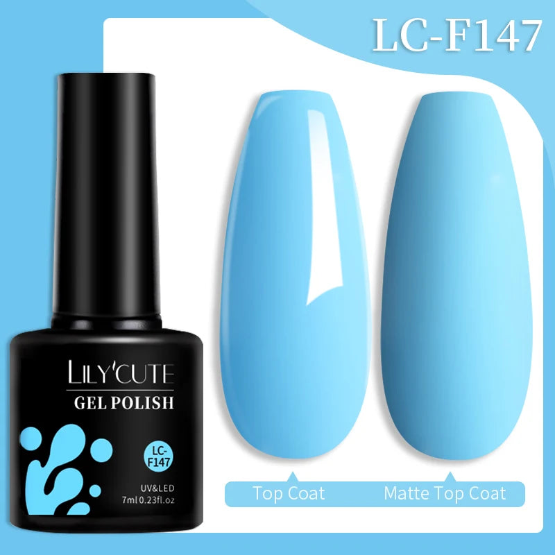 LILYCUTE Color Explosion – 184 Shades of Long-Lasting Gel Polish with Red Glitter Magic