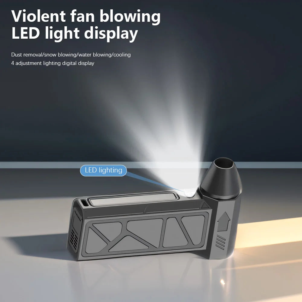 2-in-1 Blower & Vacuum | 4-Speed, Magnetic Nozzles, LED + Fast USB-C Charging