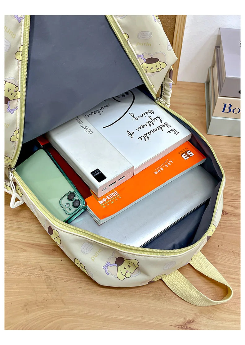 Cinnamoroll PlushTech Backpack – Kawaii Sanrio Schoolbag with Laptop Compartment for Kids & Teens!