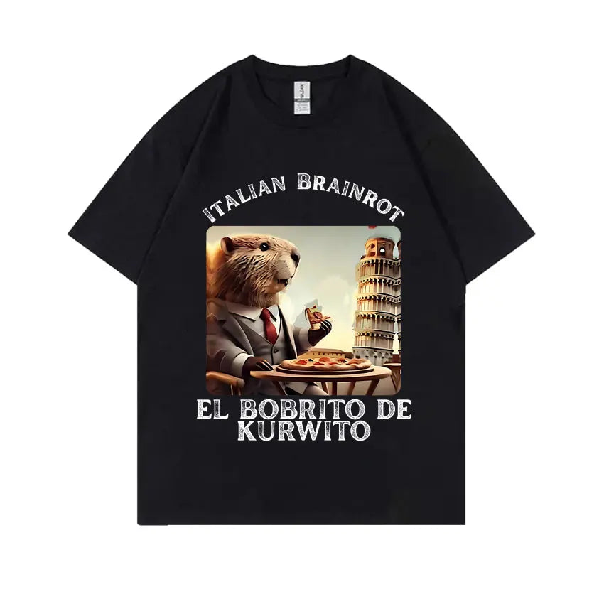 Italian Brainrot Funny Meme T-shirt Tralalero Tralala Tung Tung Tung Sahur Brr Brr Patapim Bombardiro Crocodilo Graphic T Shirts