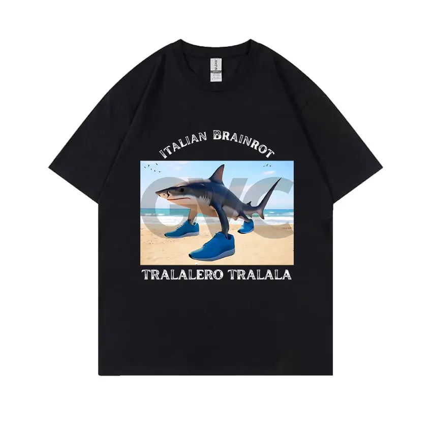 Italian Brainrot Funny Meme T-shirt Tralalero Tralala Tung Tung Tung Sahur Brr Brr Patapim Bombardiro Crocodilo Graphic T Shirts