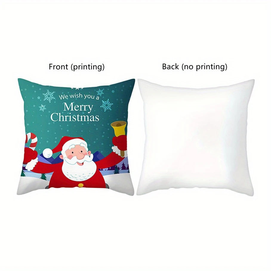 Rural Floral Blessing PillowcasesBedroom Living Room Sofa Home Decor Polyester Cushion Cover with Zipper