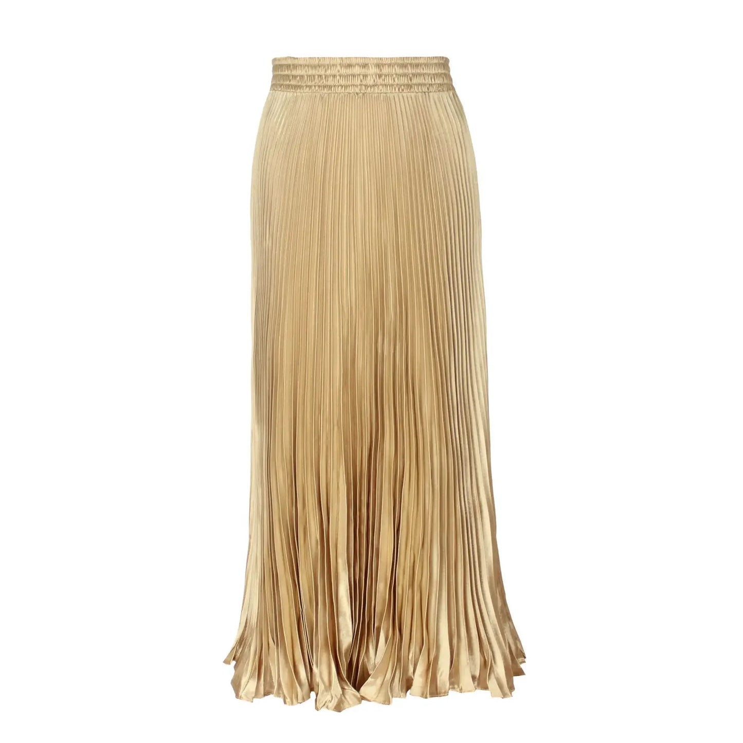 Elegant Satin Fishtail Long Skirts Evening Party Wear Faldas Vintage Pleated Skirt Women Harajuku Fashion Clothes Saias Jupe