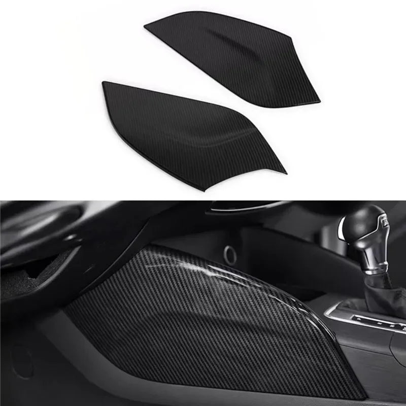 Carbon Fiber Car Styling Central Armrest Storage Box Panel Cover Trim for Audi A3 8V S3 RS3 2014 2015 2016 2017 2018 Accessories