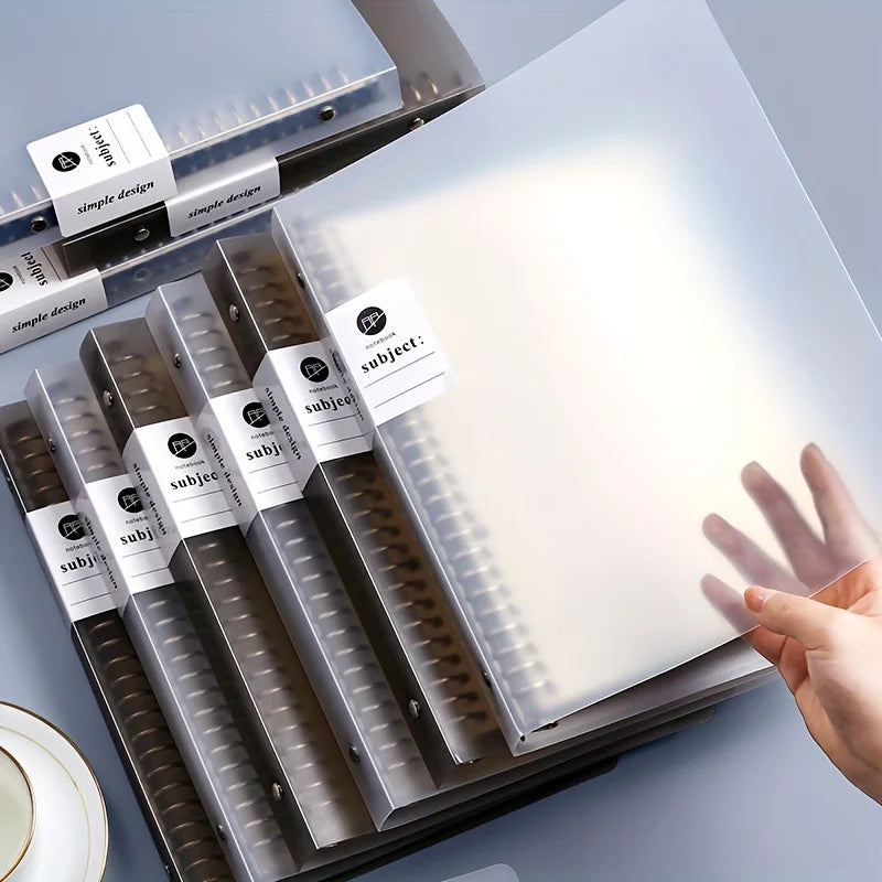 Refillable Kawaii Binder Notebook – A5/B5/A4 Loose Leaf Journal with Divider & Metal Rings for School, Study & Office Supplies