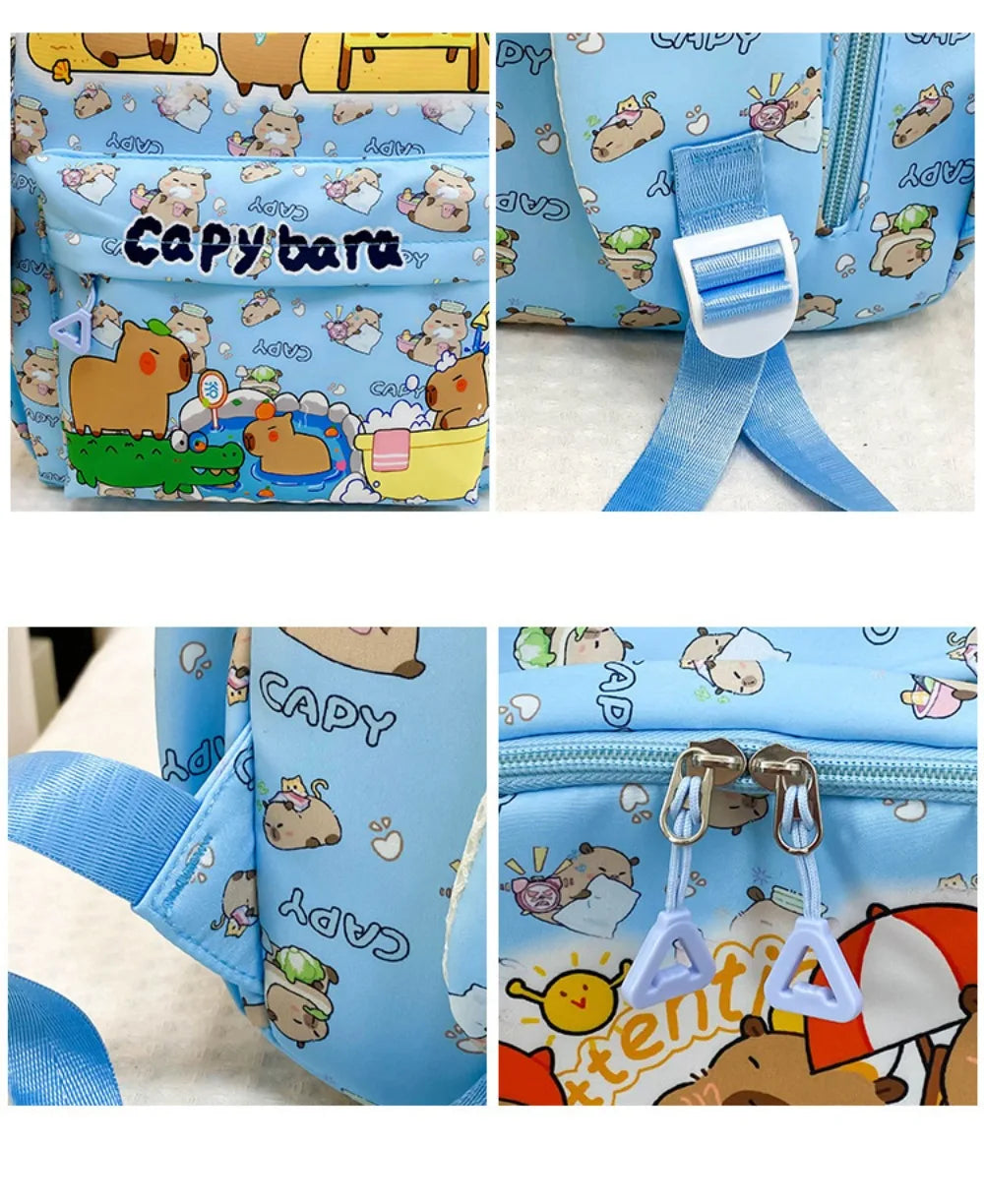 Capybara Breeze Backpack – Ultra-Light Cuteness for School & Play!