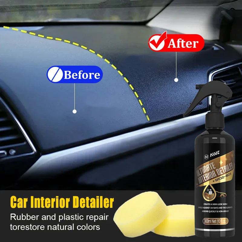 Car Plastic Restorer Back To Black Gloss Leather Polish Coating Car Cleaning Products Plastic Parts Refurish Auto Detailing