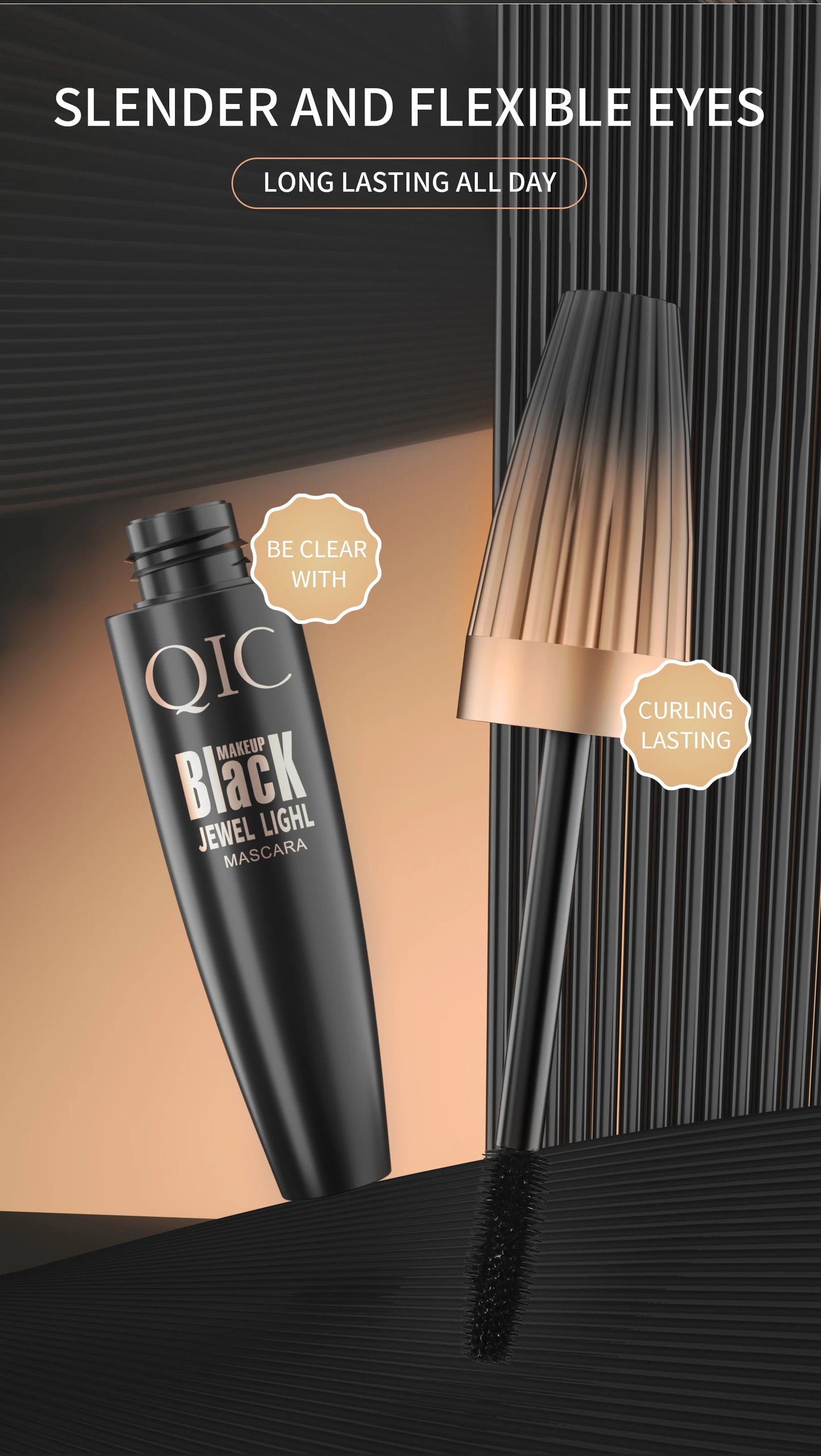 4d Waterproof Lash Mascara Encrypted Long-lasting Thick Curling Smudge-proof Large Eye Makeup Tools Durable Beauty Cosmetics