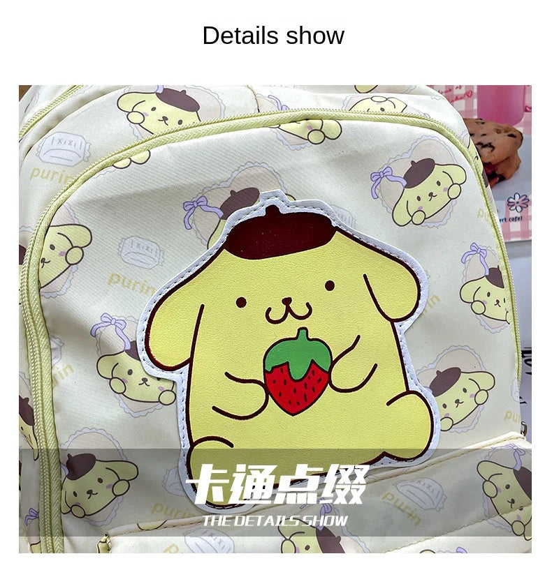 Cinnamoroll PlushTech Backpack – Kawaii Sanrio Schoolbag with Laptop Compartment for Kids & Teens!
