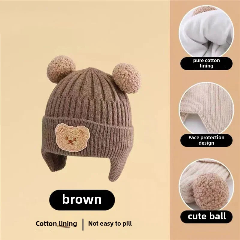 Cozy Bear Knit Hat – Warm & Cute Winter Style for Babies!
