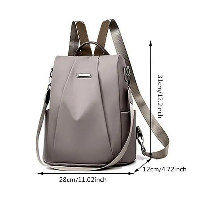ModMode Convertible Backpack – Sleek Solid School Bag with Detachable Strap for Girls & Women on the Move
