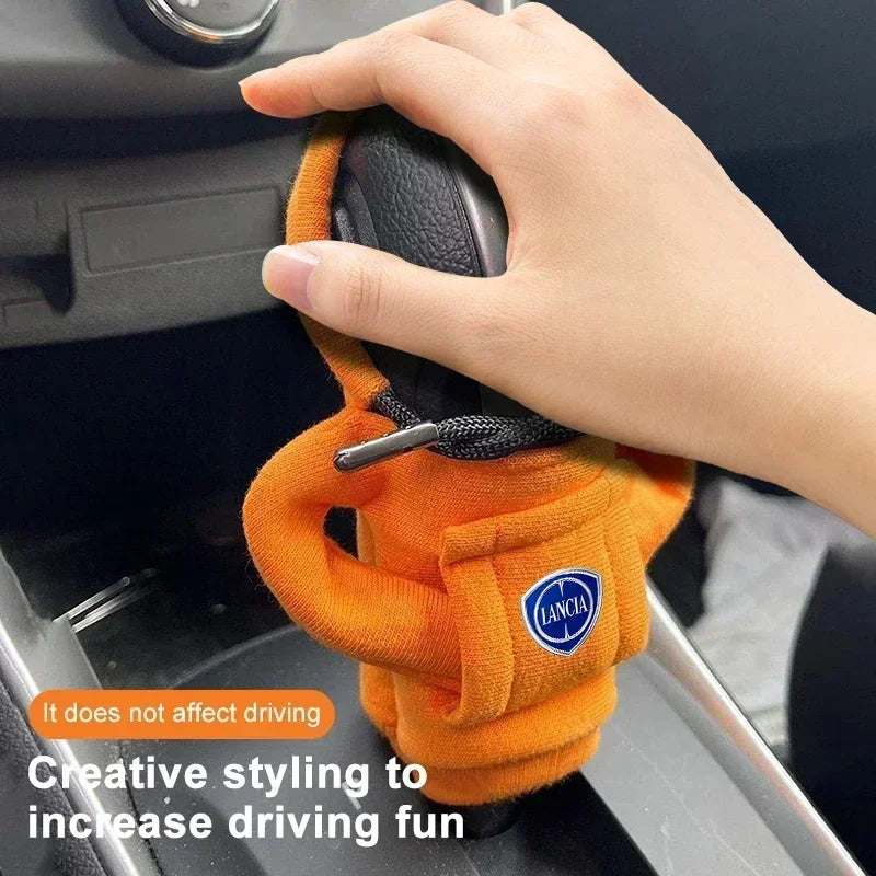 Gearshift Hoodie Car Gear Shift Knob Cover Sweatshirt Change Lever Cover For Lancia Delta Flavia Phedra Thema Thesis Voyager