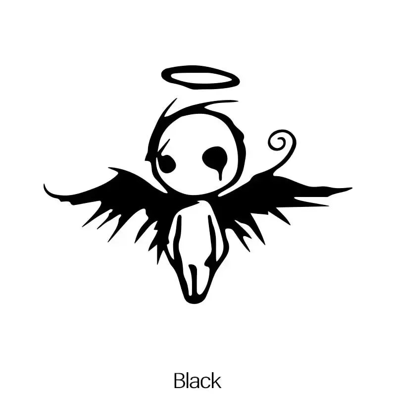 Gothic Fallen Angel of Death Stickers，cute&funny with High quality for cars trucks motorcycles &laptops!