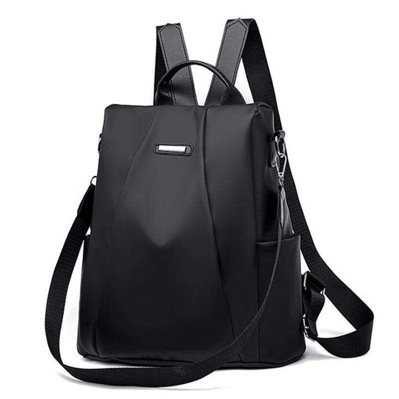 ModMode Convertible Backpack – Sleek Solid School Bag with Detachable Strap for Girls & Women on the Move
