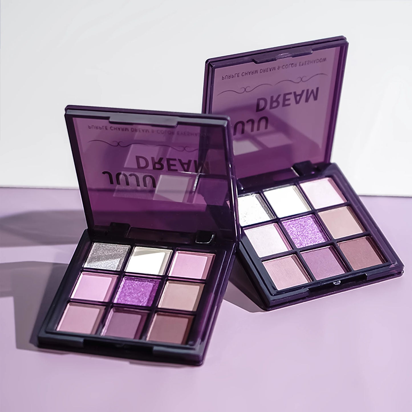 Purple Eyeshadow Palette -9 natural and shimmery finish colors for a long-lasting smoky eye makeup