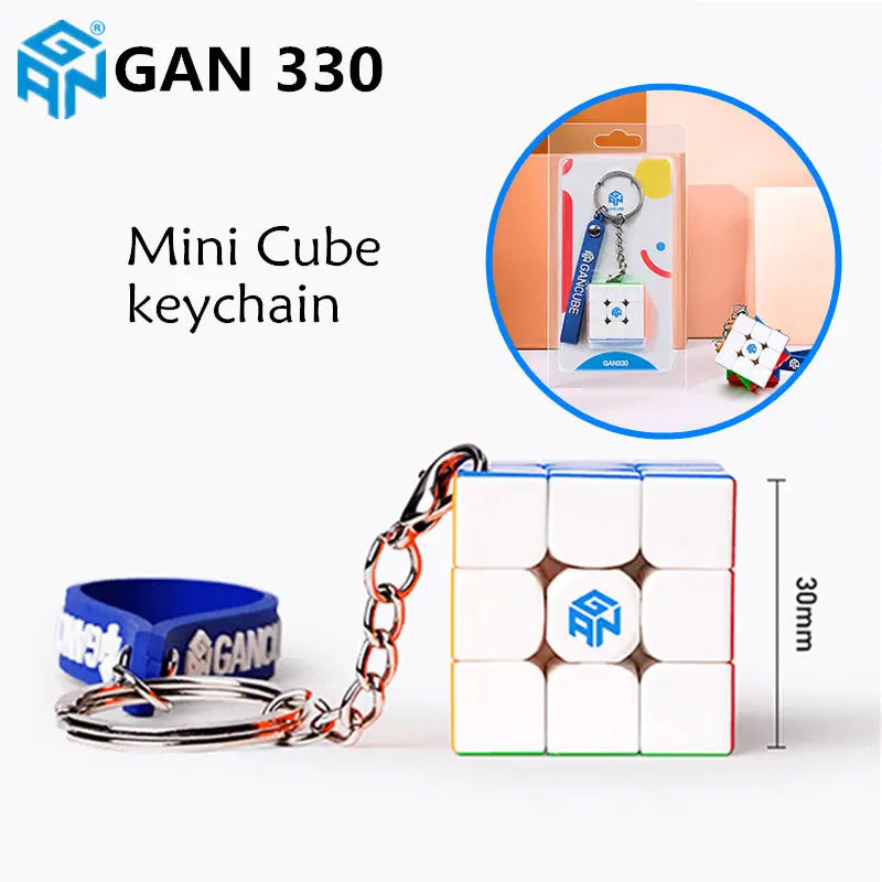 [JudyCube] GAN 328 Mini Keychain Cube 3x3x3 Puzzle Magic Cube GAN328 Mini Children's Gifts GAN 330 Speed Cube Key buckle