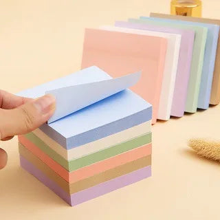 Morandi Sticky Notes Pastel Colored Memo Pads Index Tabs for Students School Office Stationery Removable Adhesive Notes