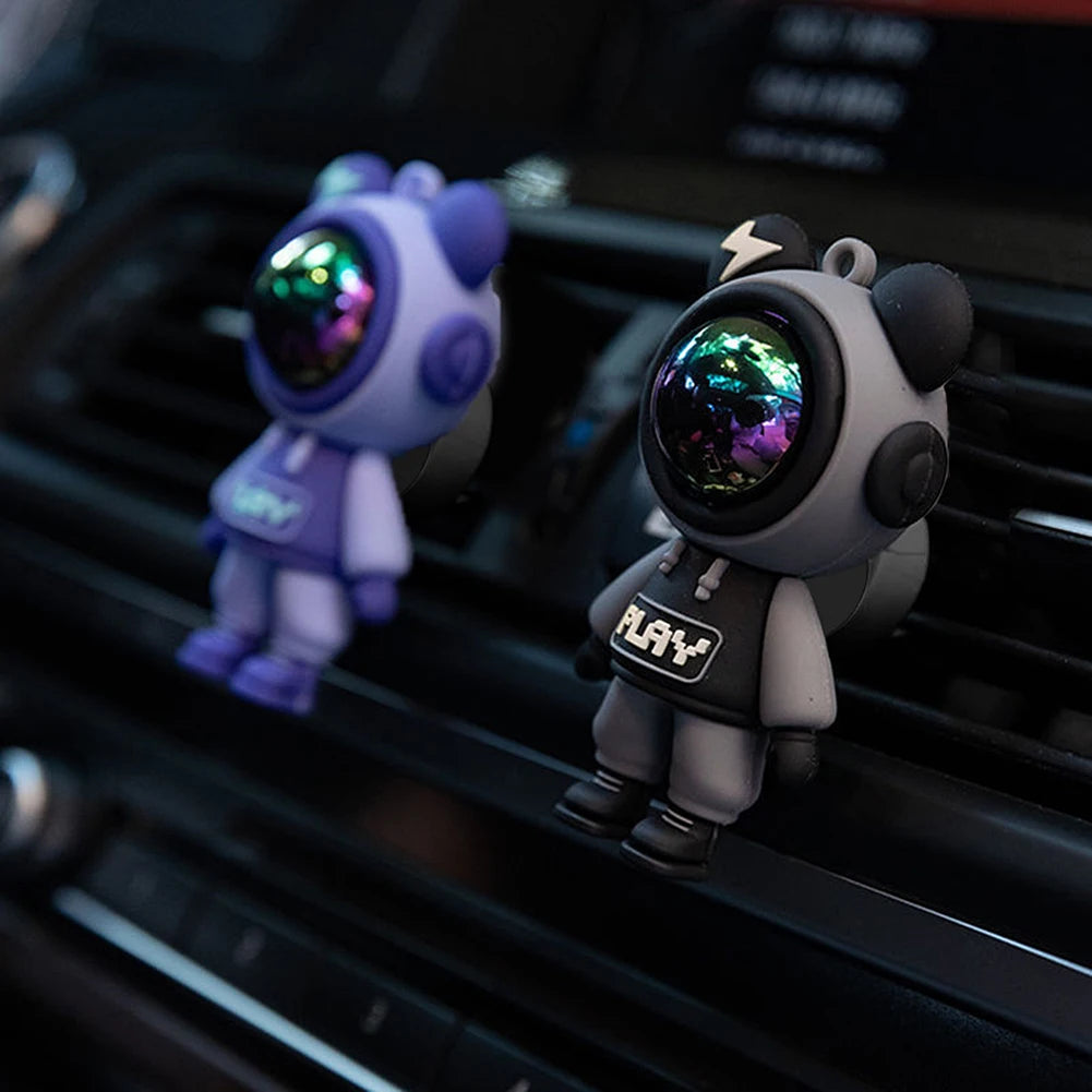 Car Air Freshener Cartoon Astronaut Air Outlet Cute Car Aroma Diffuser Funny Car Air Freshener Ornament Car Air Vent Accessories