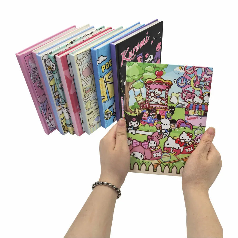 Hello Kitty x Hangyodon A5 Notebook – Full-Color Cartoon Journal with Hard Cover & Kawaii Vibes