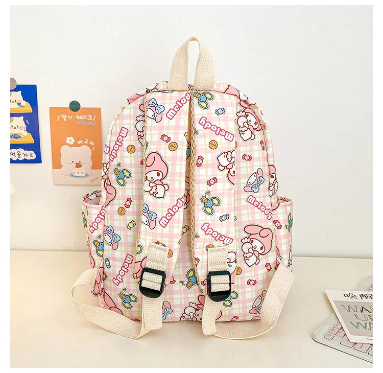 Sanrio Star Squad Backpack – Hello Kitty, Kuromi & Cinnamoroll Cutie Carry for Kids & College!