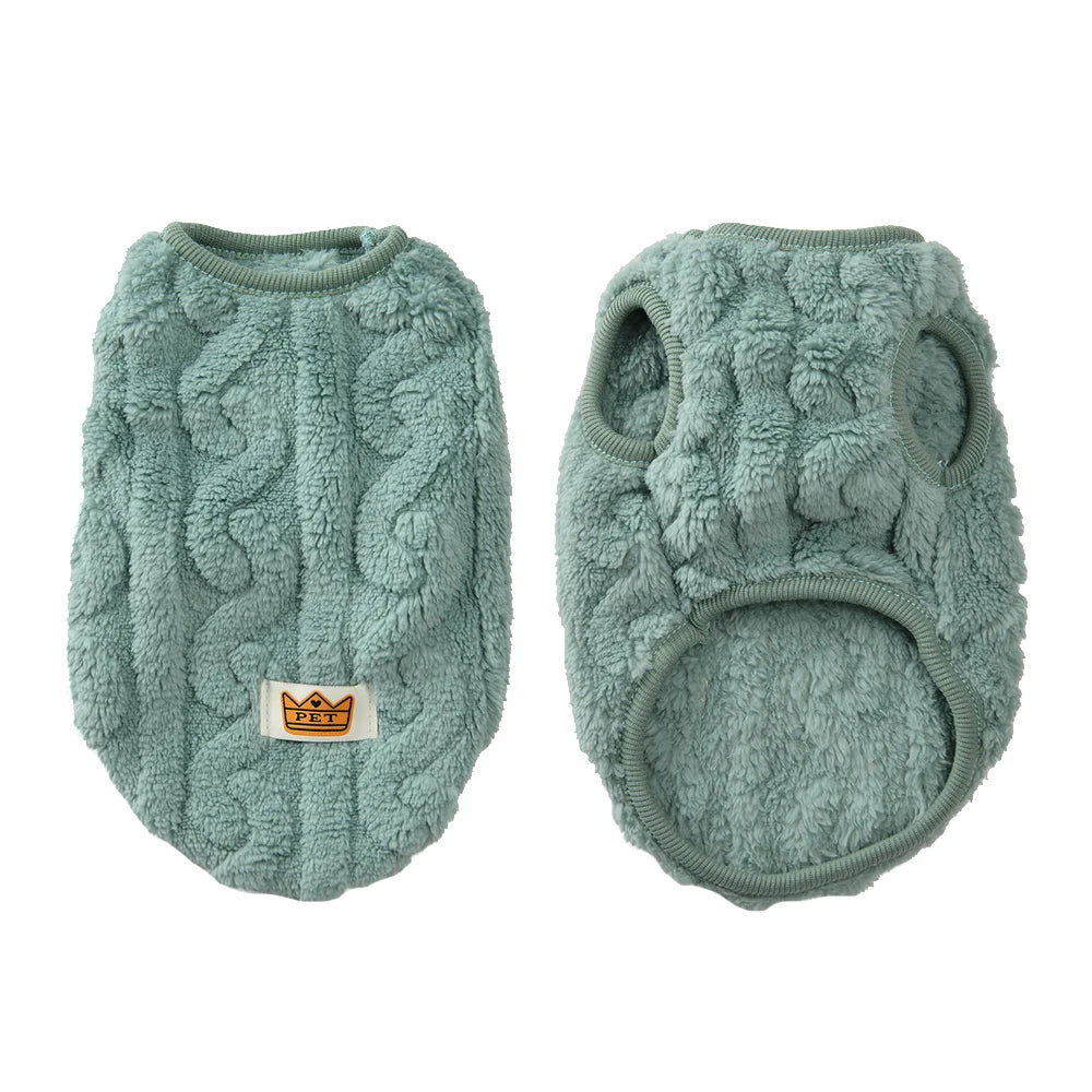 Autumn Winter Pet Cat Clothes Warm Fleece Sweatshirt Apparel For Small Medium Dogs Cats Costume Cozy Soft Kitten Puppy Clothing