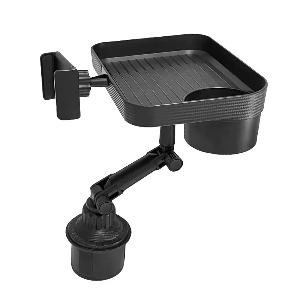 Car Cup Phone Holder Stand Mount Tray 360 Degree Rotation Table Slot Food Organized Adjustable Drink Accesories for Iphone 14 13