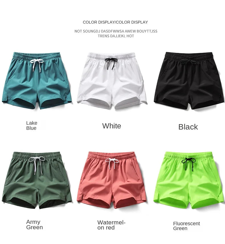 2024summer hot selling sports shorts, running pants, three piece pants, men's and women's zippered pockets, couple's short
