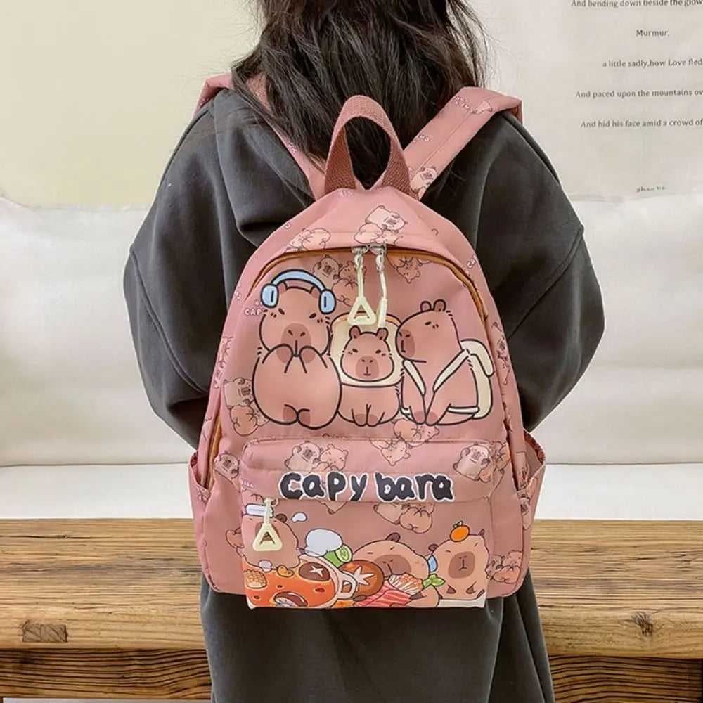 Capybara Breeze Backpack – Ultra-Light Cuteness for School & Play!