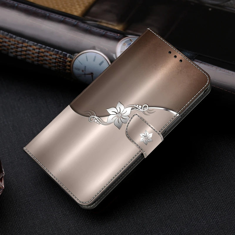 For Samsung S24 FE SM-S721B Case Painted Pattern Wallet Flip Book Cover on For Samsung Galaxy S 24 FE S24FE SM-S721N Case Fundas