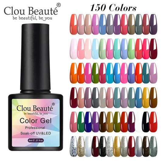 Clou Beaute Color Pop – 8ml Gel Varnish for Bold, Long-Lasting Nail Art (UV/LED Cure)