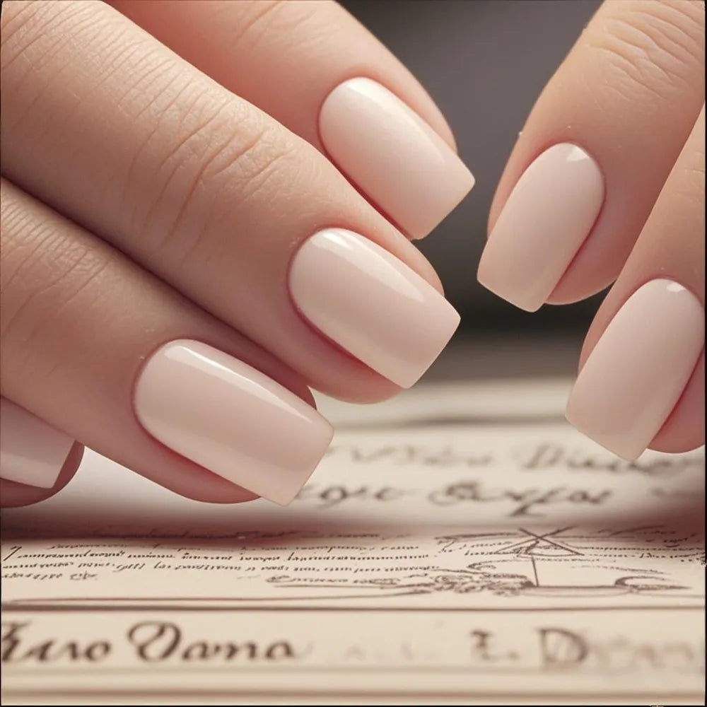 Glossy Nail Set – Long Press-On Acrylics for DIY Glam Moments