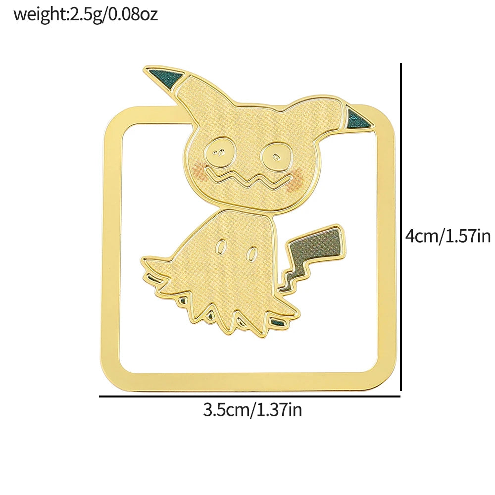 Cute Pokémon Bookmarks – 3D Cartoon Page Markers for Kids, Fans & Stationery Collectors