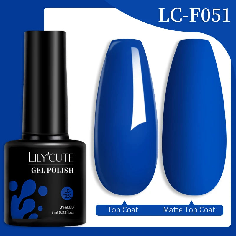 LILYCUTE Color Explosion – 184 Shades of Long-Lasting Gel Polish with Red Glitter Magic