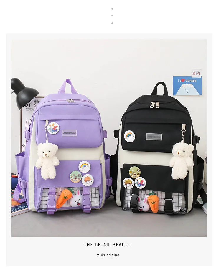Mega School Backpack Set – Bold, Roomy & Class-Ready!