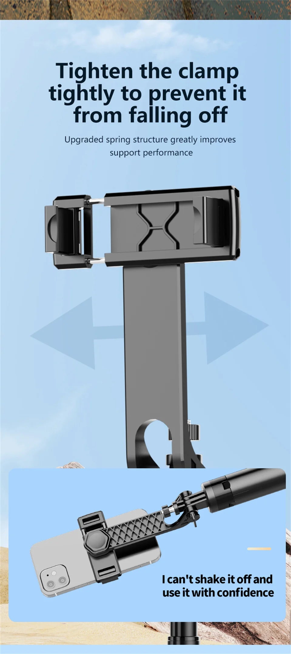 130cm Long Selfie Stick Tripod Extendable Wireless Bluetooth Remote Portable Smartphone Tripod Stand Mount For iOS Android Phone
