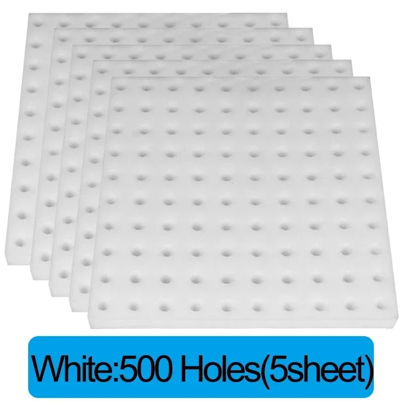 500/100Pcs Sponge Squares for Hydroponics Hydroponic Sponge Planting Tool Household Greenhouse Hydroponic Sponge Square Sponges