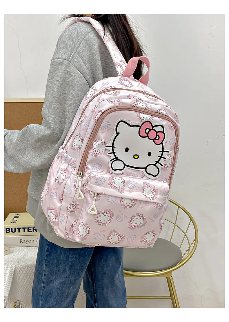 Cinnamoroll PlushTech Backpack – Kawaii Sanrio Schoolbag with Laptop Compartment for Kids & Teens!