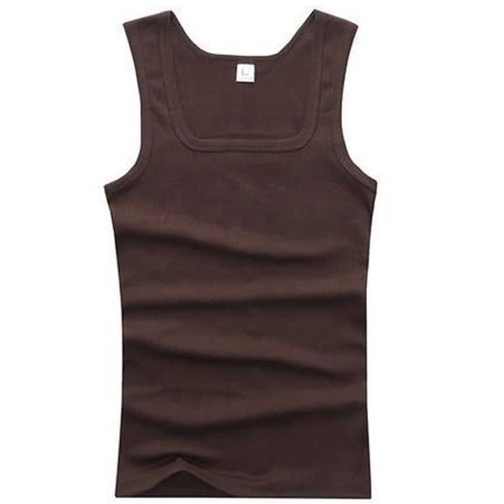 2024 Hot Black White Sleeveless Fitness T-shirts Men Clothing Tank Tops Casual Bodybuilding Vest Male Top Cotton Plus Size Vests