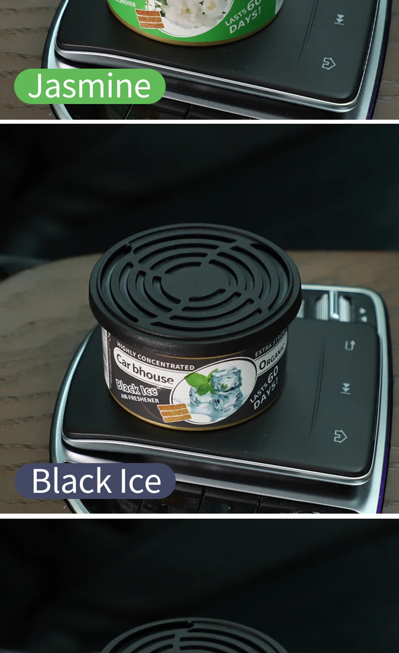 For Bathroom Car Air Freshener Gel Can Solid Car Fragrance Air Freshener Wood Block Can Air Freshener Balm For Home Long-lasting