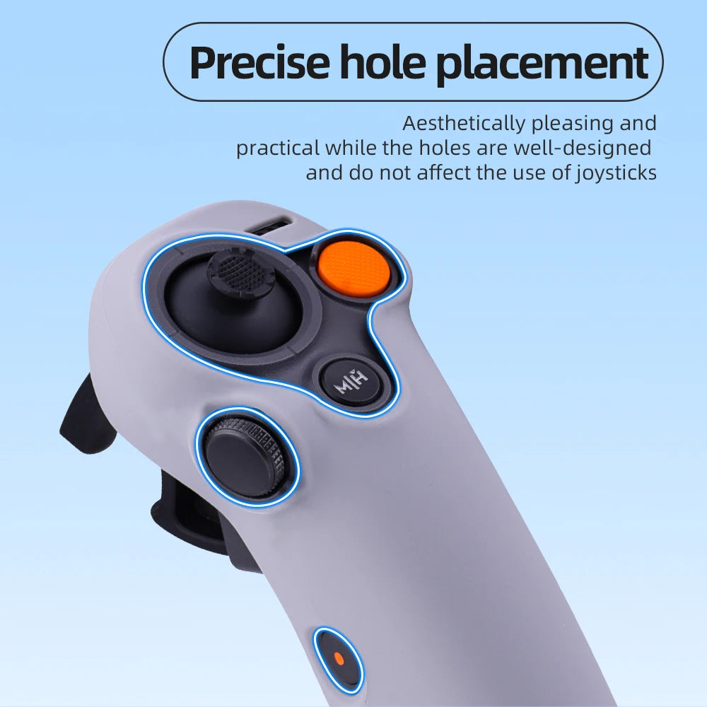 BRDRC Silicone Case for DJI Avata 2 RC Motion 3 Controller Soft Sleeve Skin Cover Anti-scratch Protective Shell Accessories